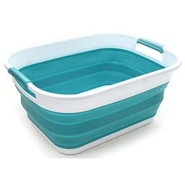 SAMMART 17.5L (4.6 Gallon) Collapsible/Foldable/Pop Up/Portable Washing Tub, Water Capacity 13.5L/3.5 Gallon