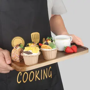 Acacia Wood Tray Set, Rectangle Food Plate, Cheese Plate, Appetizer Plate, Snack Plate, Kitchen Dish, Dessert and Cake Tray