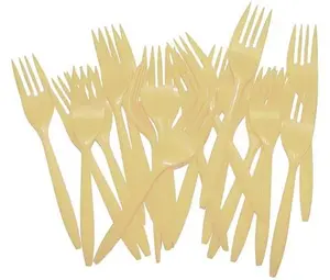 Ivory Plastic Forks - 5.5 in. | 48 Count