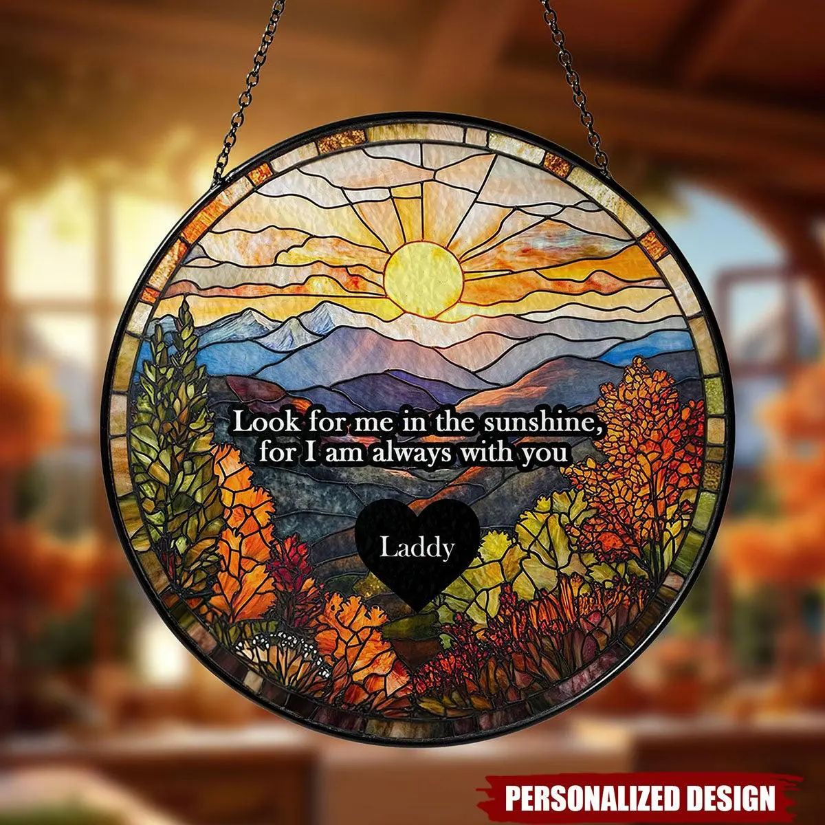 [Made in US] I Am Always With You - Personalized Window Hanging Suncatcher