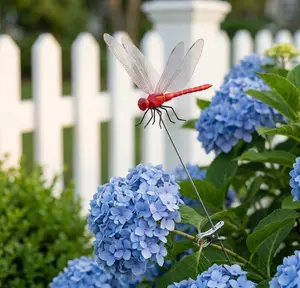 3D vivid and realistic outdoor portable dragonfly repellent clip pendant, suitable for hiking, fishing, campers and gardening, physical fly control and insect control
