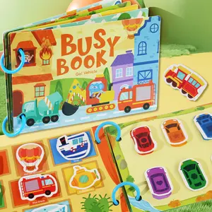 Educational Quiet Busy Books Set for Teens Aged 3+, Visual Learning Tools, Interactive Alphabet & Logic Activities, Early Learning Cognitive Games, Thinking Skills