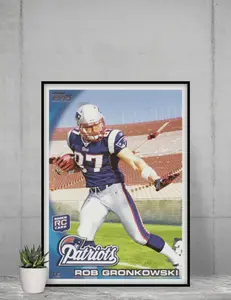 Topps Rob Gronkowski 2010 Rookie 12x17 Poster New England Patriots