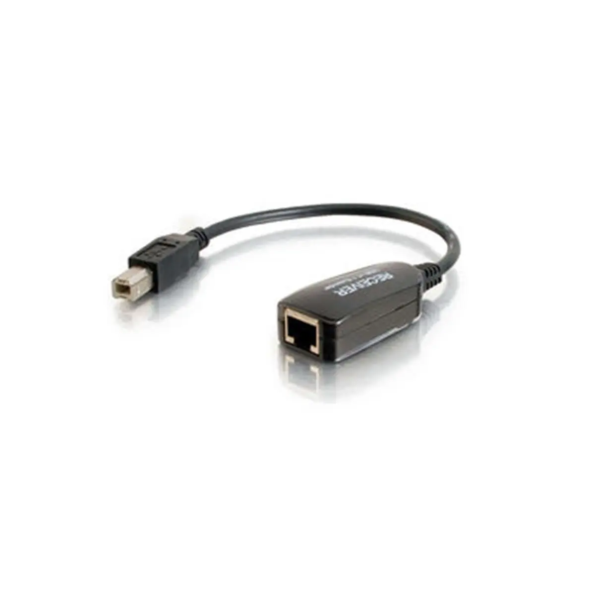 Cables To Go 29353 1-Port USB Superbooster Dongle RJ45 Female to USB B Male - Receiver, Bus-Powered, Driver-Free, Converter Adapter, Usb Extension