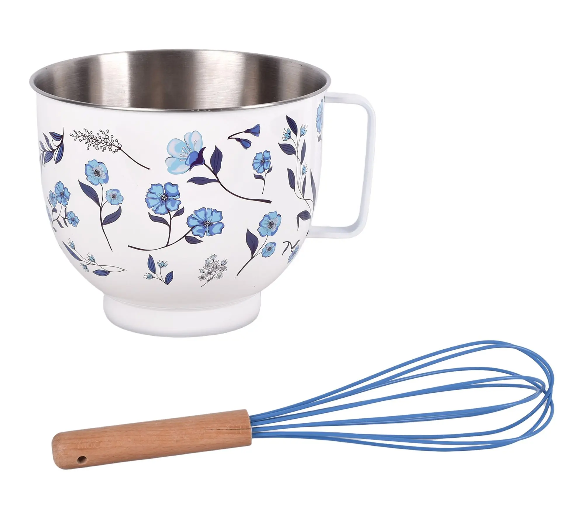 Temp-tations 5-qt Printed Stainless Steel Batter Bowl with Whisk Temp-tations 5-qt Printed Stainless Steel Batter Bowl with Whisk