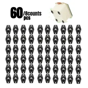 Self Adhesive Ball Caster, 8/60pcs Flat Free Rolling Wheel, Universal Pulley Suitable for Furniture Boxes, Home Accessories, Smooth Rolling, Easy Installation, Universal Compatibility, Durable Construction
