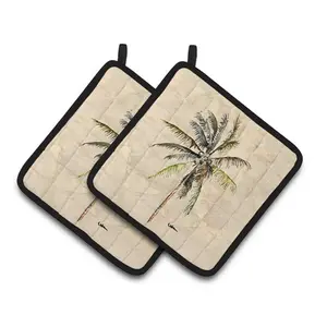 Carolines Treasures  Palm Tree Pair of Pot Holders, 7.5 x 3 x 7.5 in.