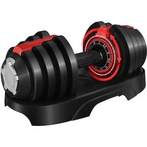 Yaheetech Adjustable Dumbbell Set 40LB/52.5LB/90LB with Anti-Slip Handle, Tray for Home Gym Training, Durable Steel Construction