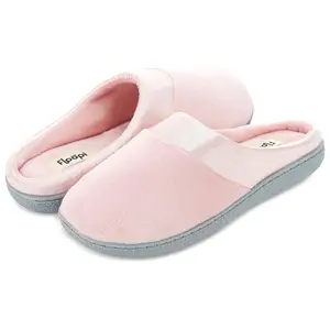 Floopi Women's Georgina Open-Back Velour Slippers