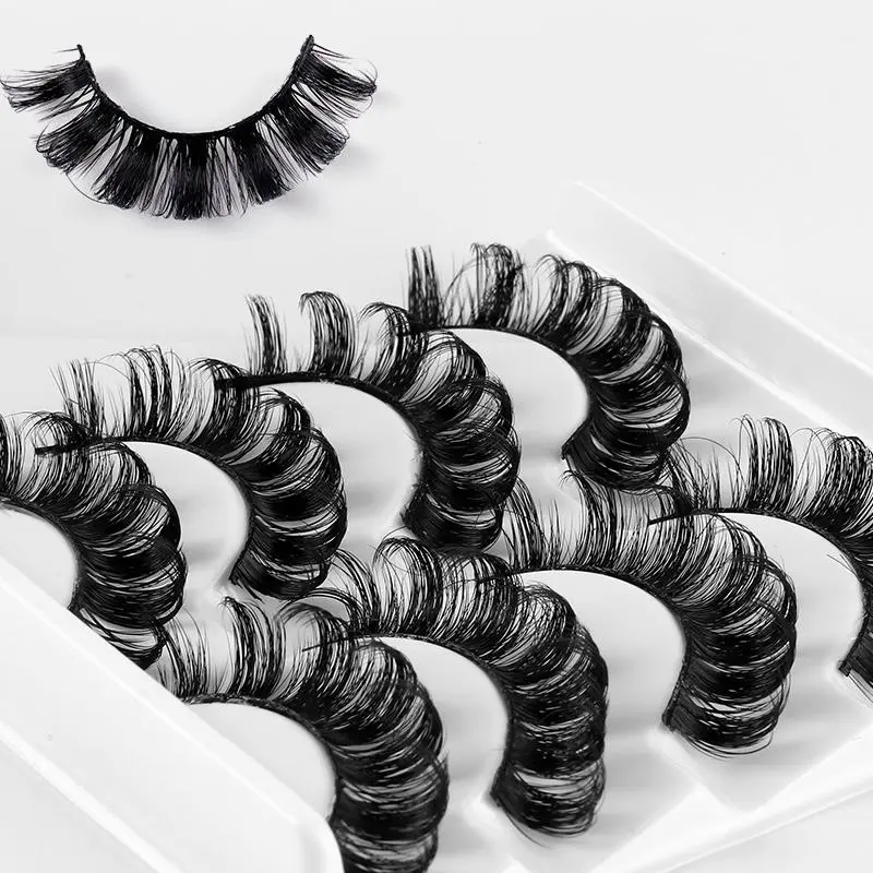 4 Pairs Russian Style 3D Lashes Strips for Eyelashes Extensions, Dramatic Fluffy Voluminous False Eyelashes for Lash Extension, DIY Eyelash Extensions, Cosmetic False Lashes, Dramatic Volume Eyelash