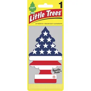 5x Little Trees Vanilla Pride Hanging Air Freshener | Long Lasting Scent Car Freshener, Car Accessory, Odor Eliminator, Fragrance 1ct