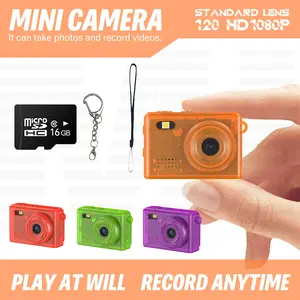 【Clearance Sale】Mini Transparent Camera with Color Screen LED Flash 1080P HD Compact Digital for Vlog Travel Daily Use Trendy Accessory