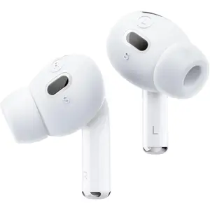 [6 Pairs] Compatible with AirPods Pro 2 Ear Tips with Earbuds Cover, Compatible with Apple AirPods Pro 2nd Generation [3 Sizes: Large + Medium + Small] [US Patent Registered] (Nightglow Blue)