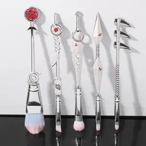 Silver Naruto Makeup Brush Set
