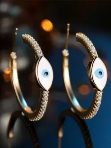 Evil Eye Earrings For Women Zirconia Stone Inlay Elegant Stud Earrings Daily Wear Jewelry Accessory for All Season Dainty Fashion Jewelry