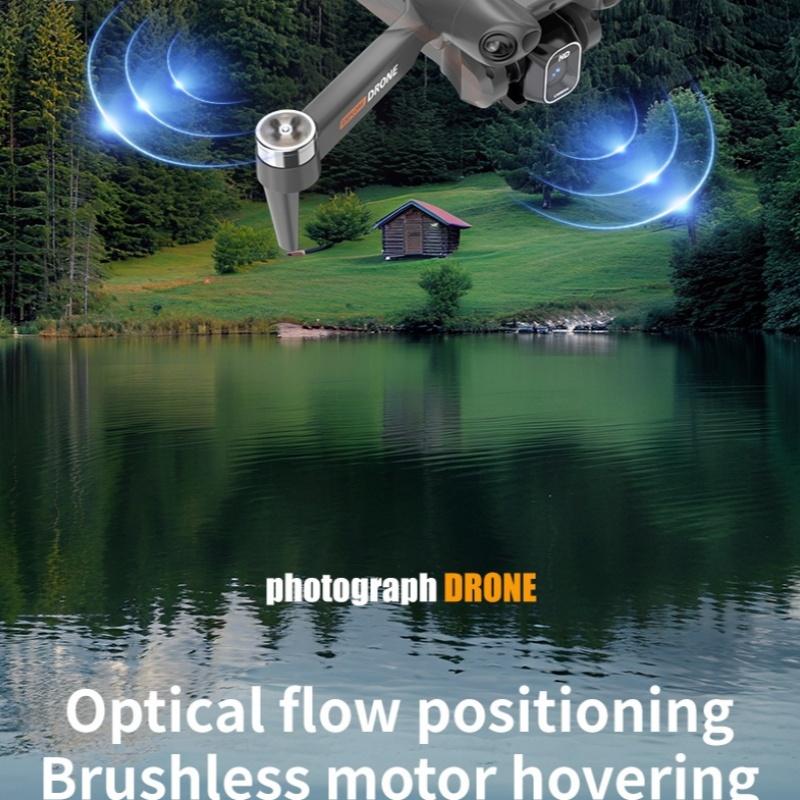 8K  Foldable FPV Drone with Brushless Motors - 2000m Long Control Range, 100m Max Flight Height, 7m/s Speed, 244g Lightweight, 2 Batteries, 360° Obstacle Avoidance & Optical Flow Hovering