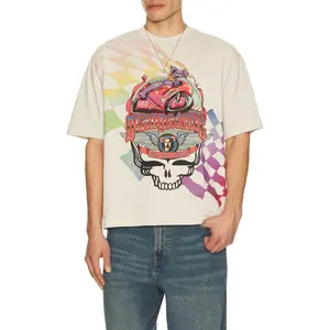 Market x Grateful Dead Stealie Moto Bear T-Shirt in Ecru