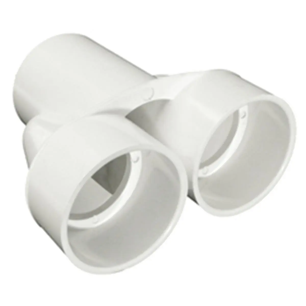 212 MAIN 2" 2-Way PVC Manifold Wye, Type 1 Plumbing Pipe Fitting, Size 2"