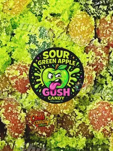 Sour Green Apple Gush Candy Trendy Viral Candy with Juicy Centers &  Flavor Bite Snack for Parties Movie Nights