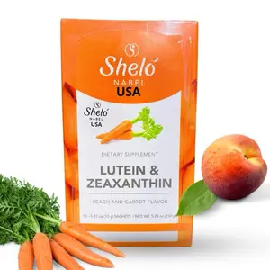 Shelo Nabel USA Lutein Zeaxanthin Supplement peach & carrot flavor  Vitamin Edible