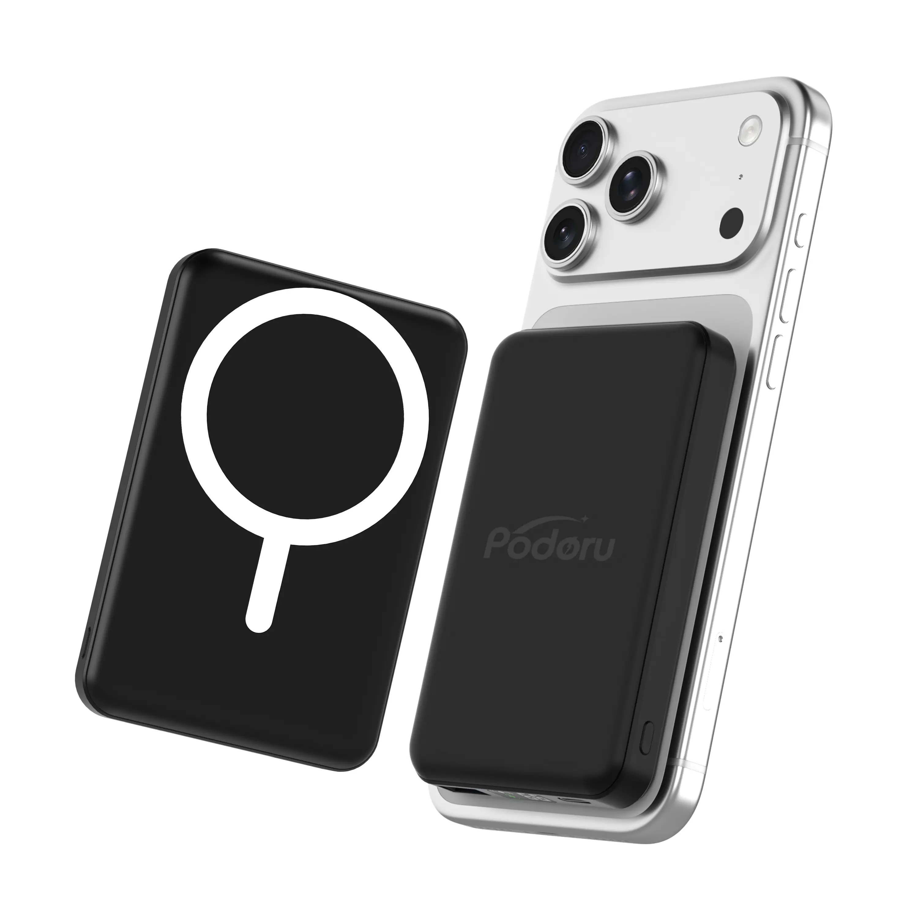 Podoru Power bank，Power bank charger，Battery power bank，Portable power bank，Portable charger power bank 10000mAh Magnetic Wireless Power Bank, 20W Fast Charging Portable Charger for iPhone 17/16/15/14/13/12 Series