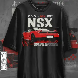 NSX Retro Racing Tee – 90s Japanese Supercar Shirt for JDM Fans, Classic Car Collectors & Street Racing Culture Addicts