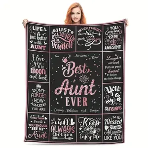 Cozy Aunt Gifts Blanket Soft Plush Perfect for Snuggling Best Aunt Ever Birthday Nephew Gifts Thoughtful Aunt Gifts Ideas