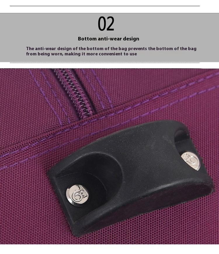 Oxford Cloth Trolley Bag Leisure Travel Folding Luggage