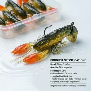 Realistic Shrimp Soft Fishing Lure, Dynamic Swimming Action, High Catch Rate, Suitable for Rivers, Lakes, Streams, Oceans