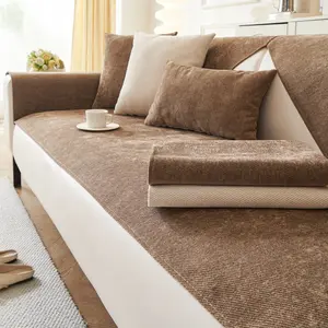 Chenille Sofa Cushion Cover, Soft Fabric Pet-Friendly Protector, Bedroom Office Living Room Decor, Home Decoration Essentials