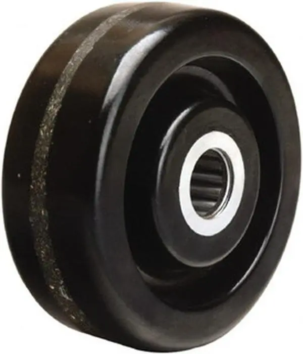Hamilton Phenolic Caster Wheel - 4" Diam, 1-1/2" Wide, 600 Lb Capacity, 1-5/8" Hub Length, 3/4" Axle Diam, Straight Roller Bearing W-415-P-3/4, Casters for Furniture, Commercial Use