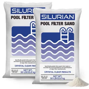 U.S. Silica 2 Pack SILURIAN 20 Grade Pool Filter Sand for Optimal Filtration U.S. Silica 2 Pack SILURIAN 20 Grade Pool Filter Sand for Optimal Filtration
