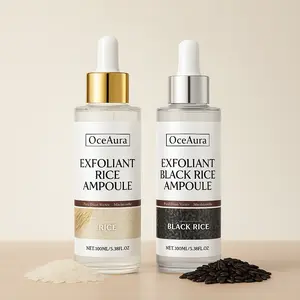 2Pcs,Glow Rice Ampoule Duo - Serums for Brightening,Exfoliating and Moisturizing - Suitable for All Skin Types Serums & Essences Exfoliating Gel Pore Moisture Niacinamide
