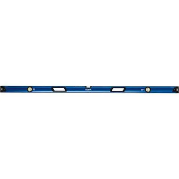 Empire Level Magnetic 78" Long 3 Vial Box Beam Level Metal, Blue, 1 Level & 2 Plumb Vials EM75.78