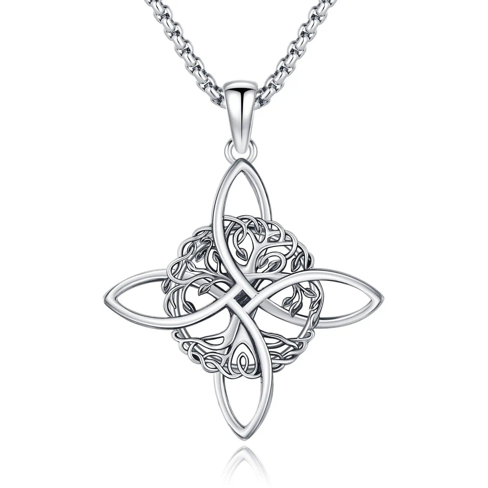 Tree of Life Witches Knot Necklace