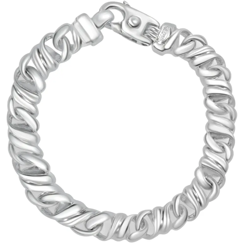 Men's 14k Gold (49gram) or Platinum (80gram) 9.5mm Link Bracelet 8.5"