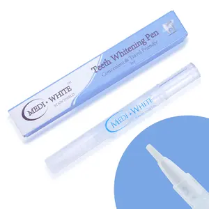 MediWhite Teeth Whitener Pen, On-the-go whitening Applicator, Whitening Pen for Stain Removal, Effective, No Sensitivity, Travel-Friendly Brush Oral
