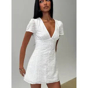 Loveliness Playsuit White Anglaise