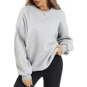 Womens Oversized Sweatshirts Hoodies Fleece Crewneck Pullover Sweaters Top Fall Fashion Outfits Clothes 2025