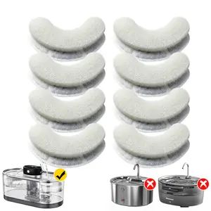 【Not Universal：Wireless Model Only】4-Pack/8-Pack Replacement Filter Cartridges for Geoorood Cordless Pet Fountain