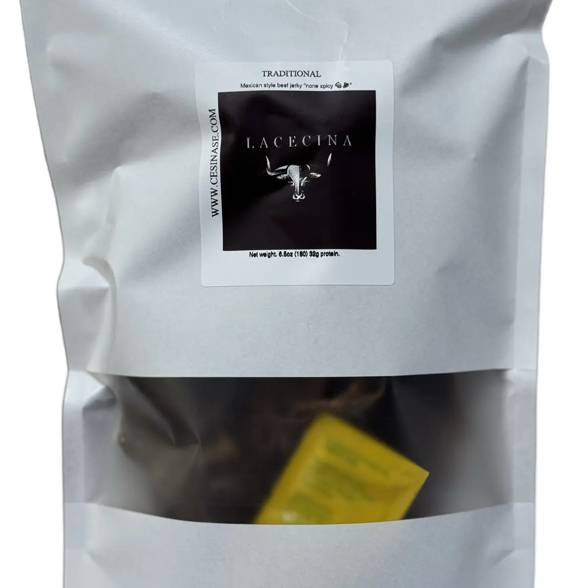 Traditional Salt Limon Cecina Carne Seca 6oz – Traditional Lime & Sea Salt Mexican Dry Beef Dried Meat Snack Flavor