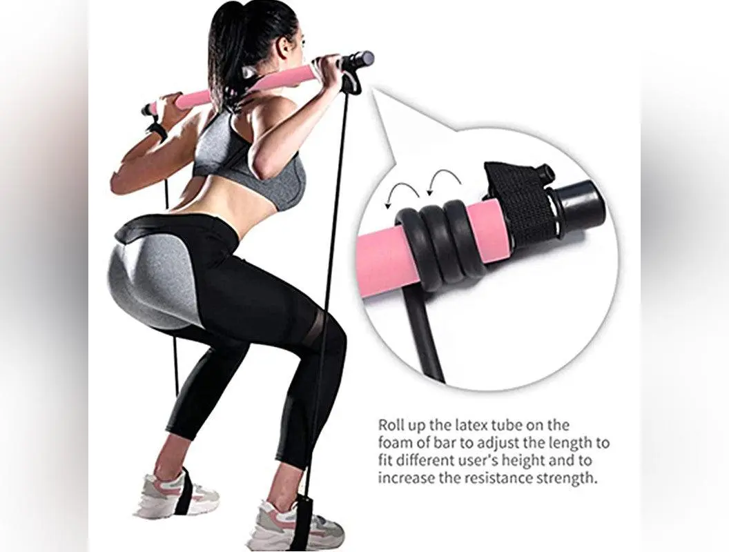 Stretching Pilates Stick Yoga Home Stretch Training Puller Multifunctional Fitness Stick