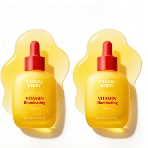 EQQUALBERRY Suero Iluminador de Vitaminas | Suero de Vitamina C con Niacinamida | Fortalece la Barrera Cutánea, Hidrata con Ceramidas y Ácido Hialurónico, 1.01 oz | Ideal para Regalos