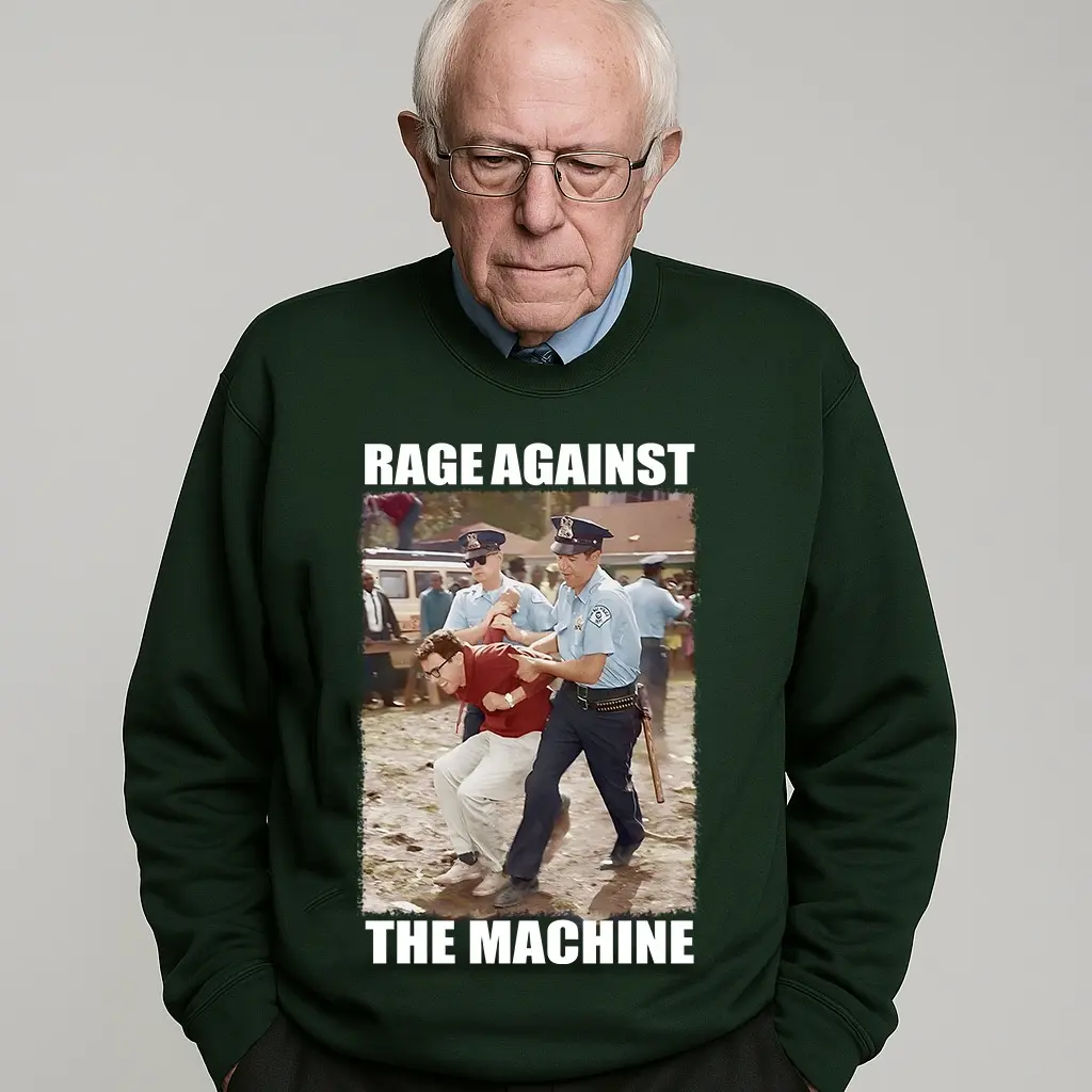 Bernie Sanders shirt bernie Rage RATM Vintage Shirt Unisex Black White US Senator Democrat Politic 80s 90s vintage shirt Gift Shirt