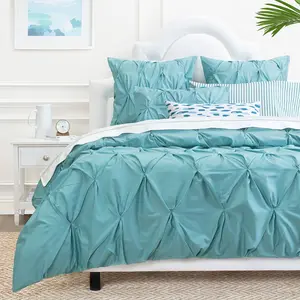 Valencia Turquoise Pintuck Euro Sham