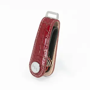 American Alligator Leather Key Organizer – Red, Limited Edition