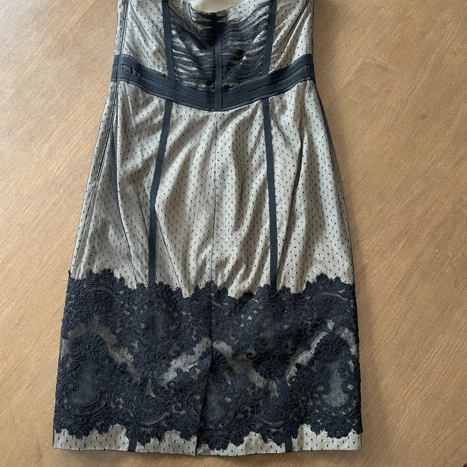 KAREN MILLEN New Black Lace Corset Halter Dress  Size 8 - TikTok Shop