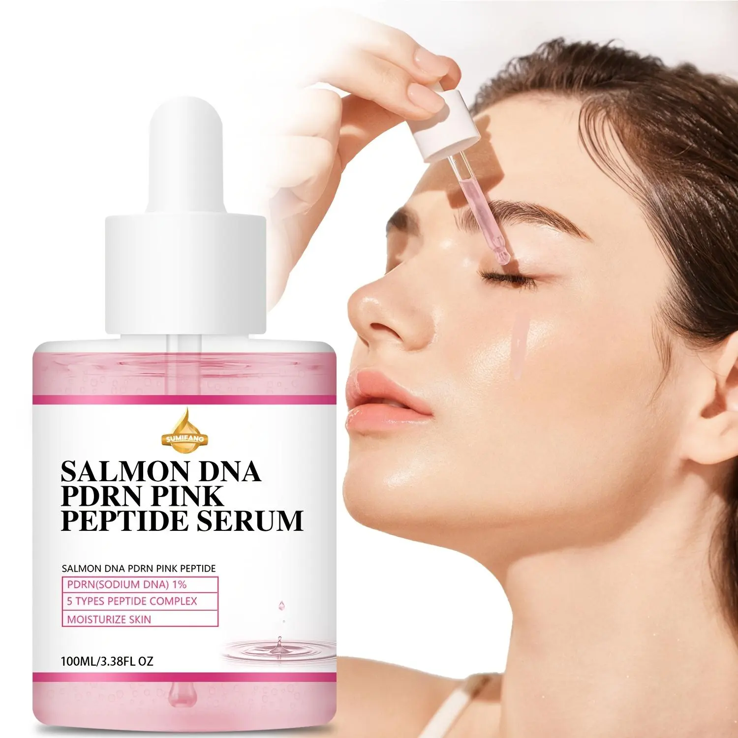 Salmon DNA Peptide Serum, Collagen Peptide Serum, Peptide Powerhouse Serum, Enhancing Serum, Booster Serum, Moisturizing Facial Serum, Hydrating Facial Essence, Face Lotion for Women & Men, Skin Care Product for Daily Use