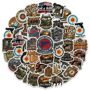 Stickers Pack 18pcs Gun Stickers for Tactical and Hunting High-Quality Durable Designs Perfect for Enhancing Your Gear