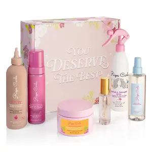 Rizos Curls Limited Edition VIP Box with 6 Core Essentials for Defined Curls Coils and Waves Includes Curl Defining Mousse and Beach Waves Texturizing Salt Spray